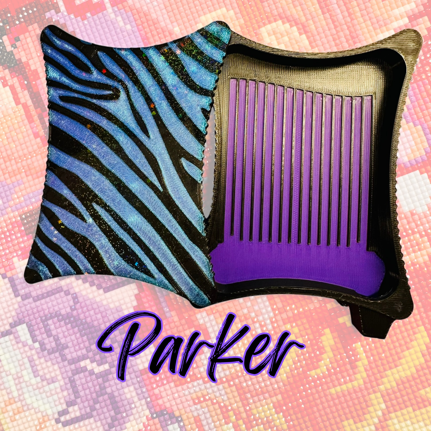 Ergonomic Style Diamond Art Tray- Zebra Standard Size