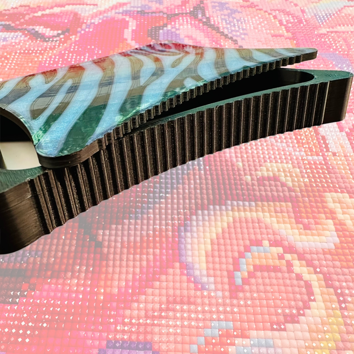 Ergonomic Style Diamond Art Tray- Zebra Standard Size