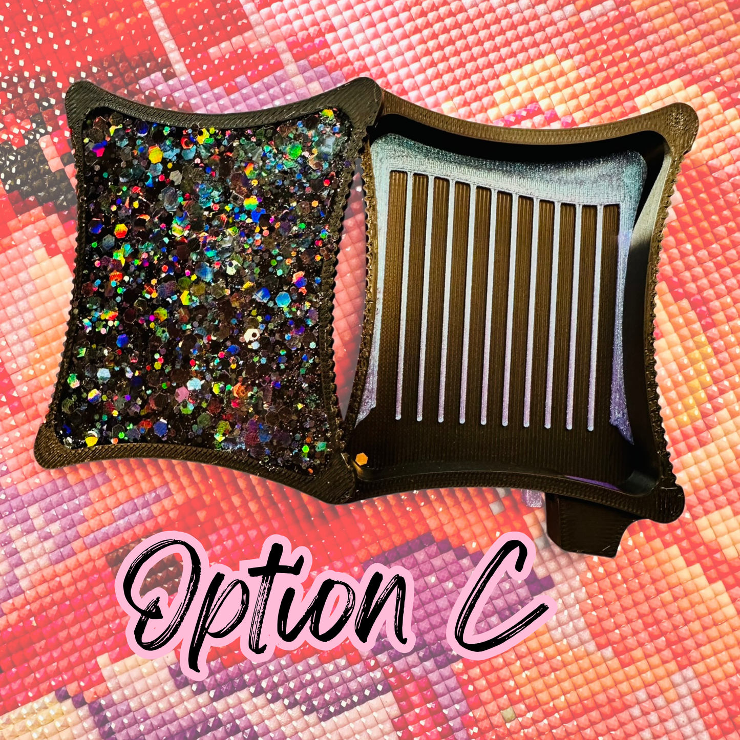 Small Ergonomic Style Diamond Art Tray- SMALL Meteor Shower