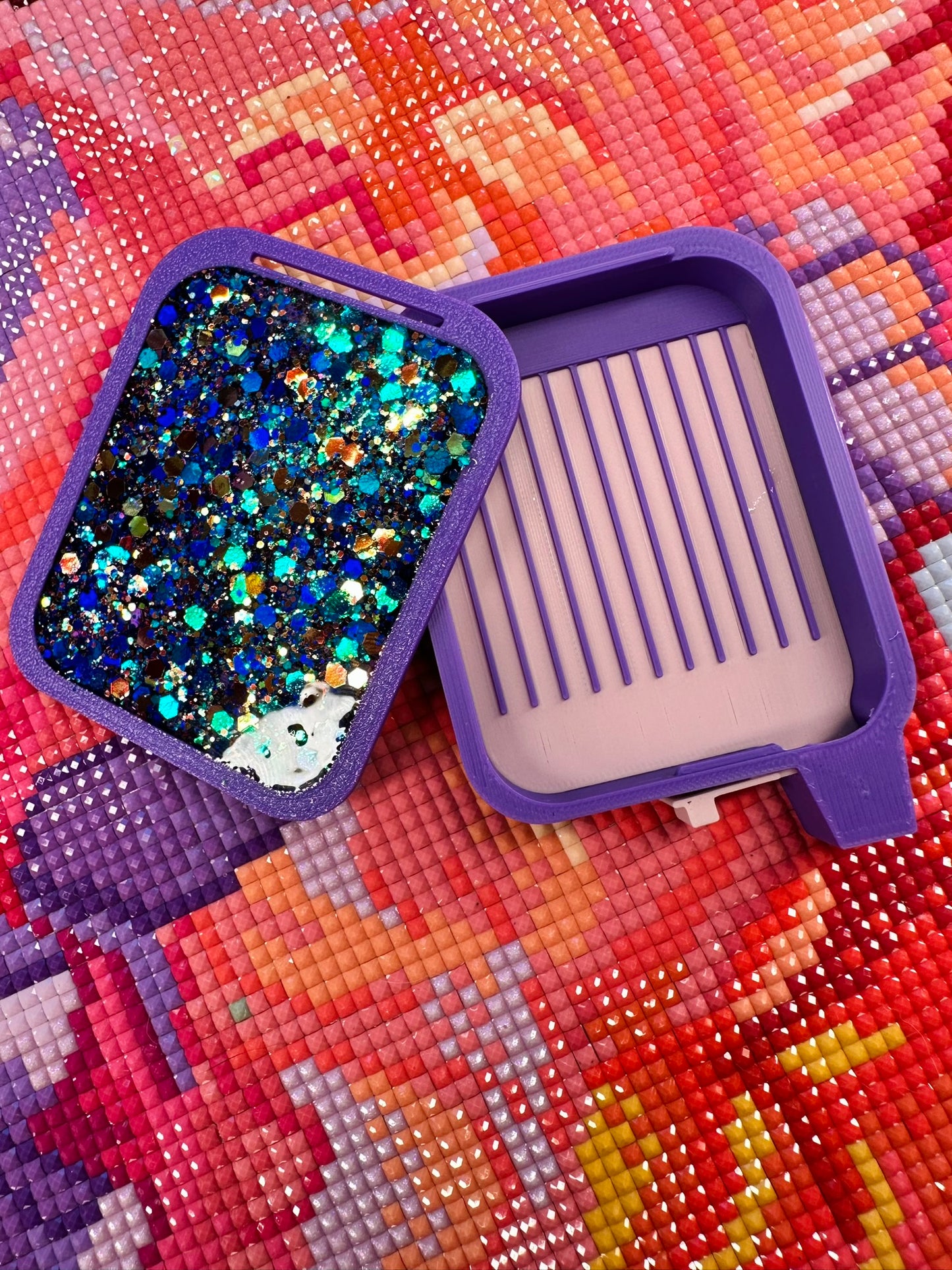 Small Diamond Art Tray- Meteor Shower