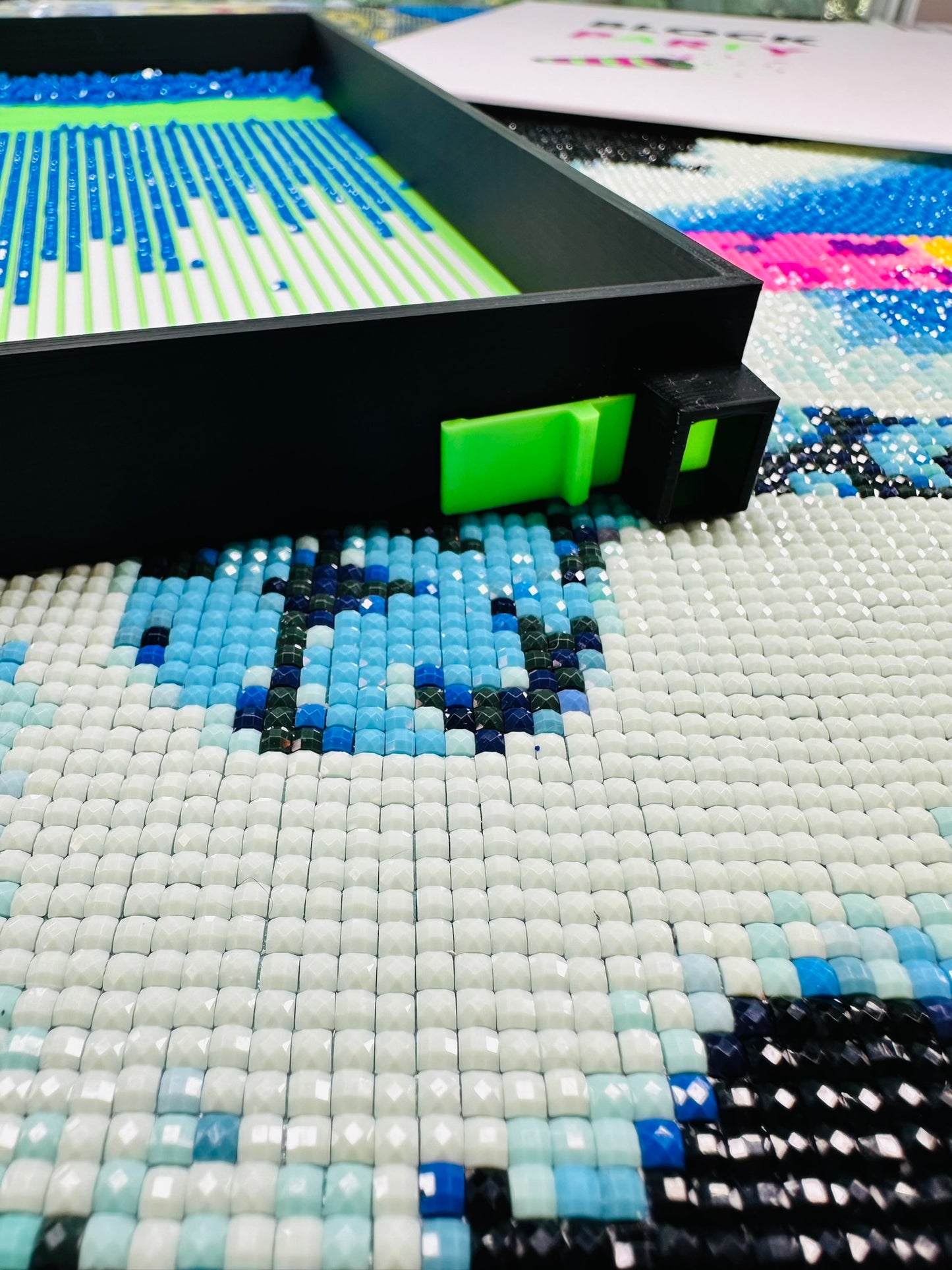 Mega Diamond Art Tray- Block Party | Large Tray with Sliding Lid