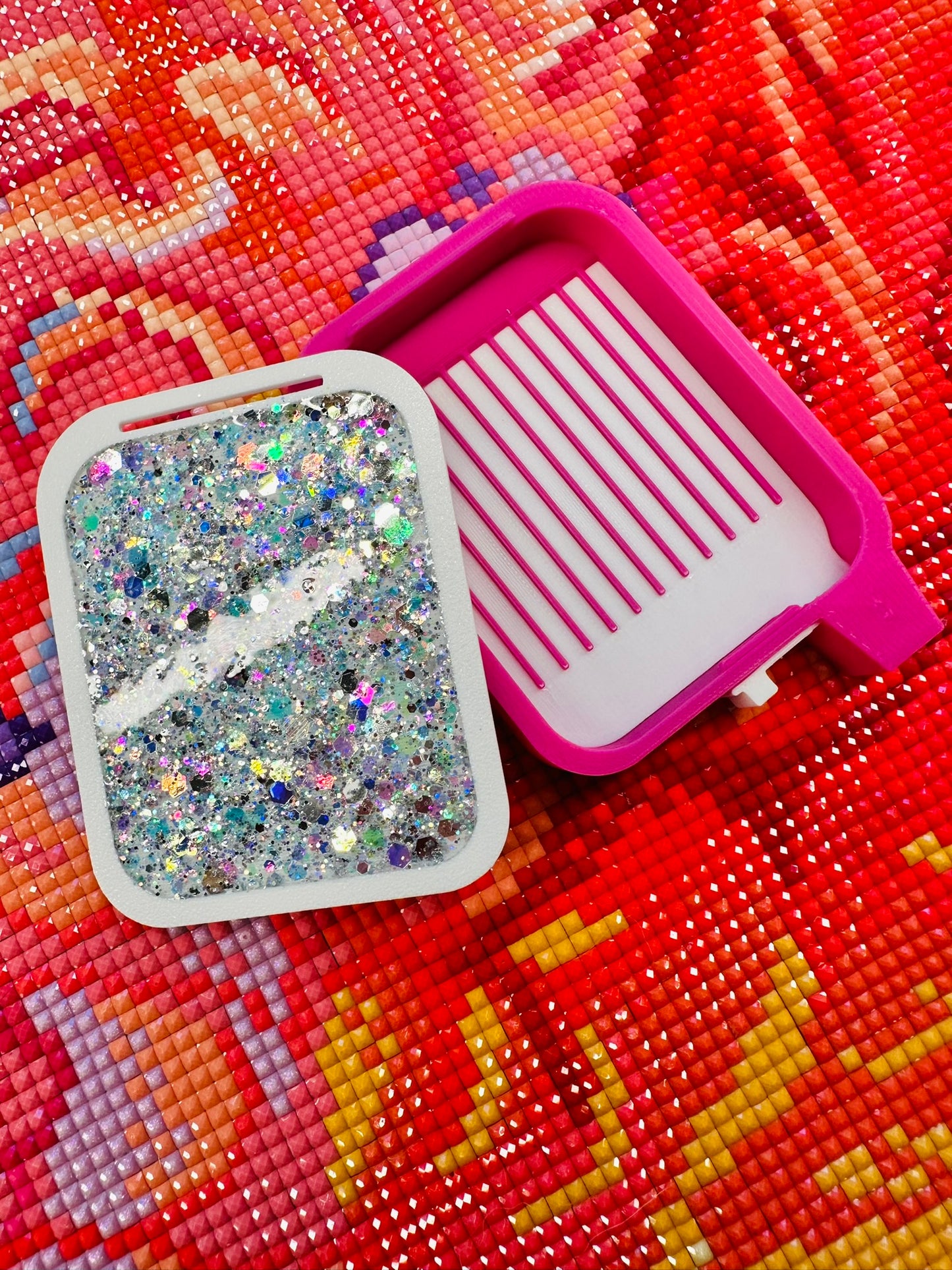 Small Diamond Art Tray- Meteor Shower