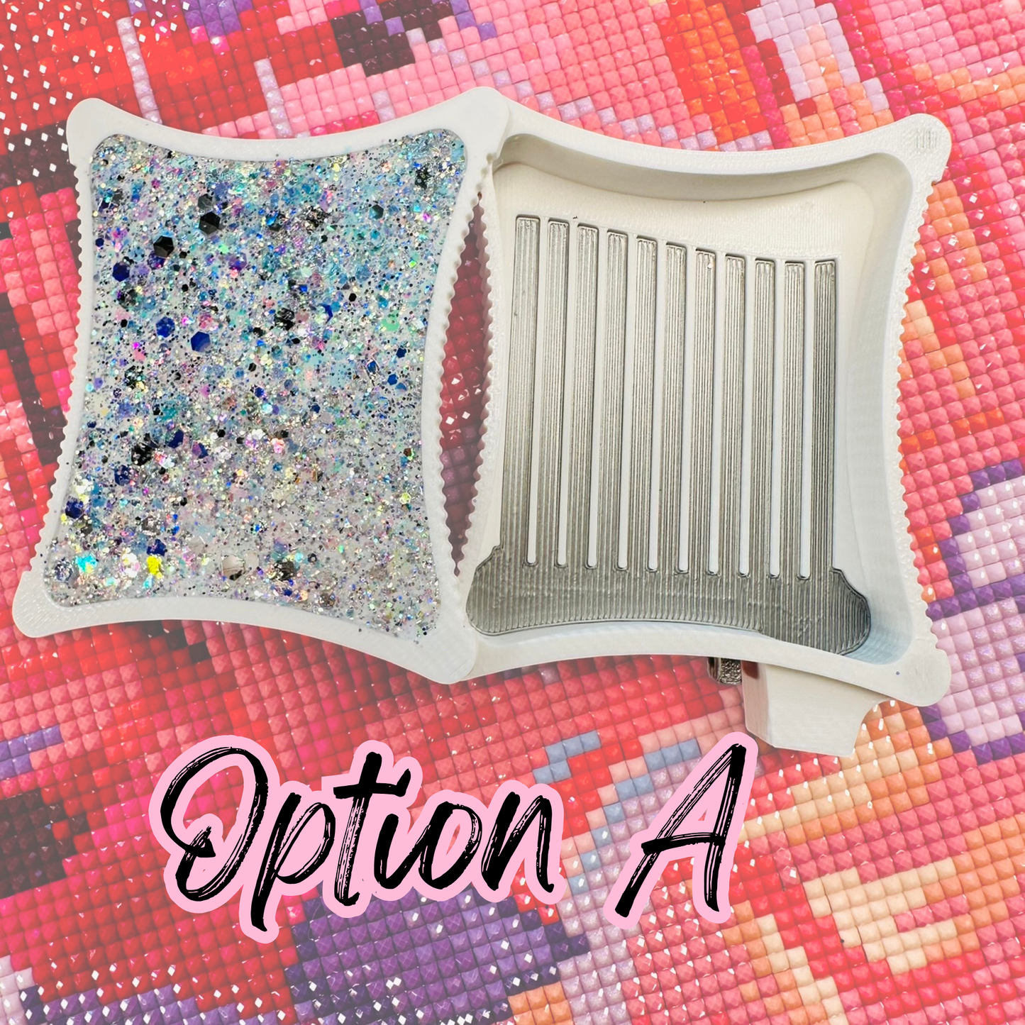 Small Ergonomic Style Diamond Art Tray- SMALL Meteor Shower