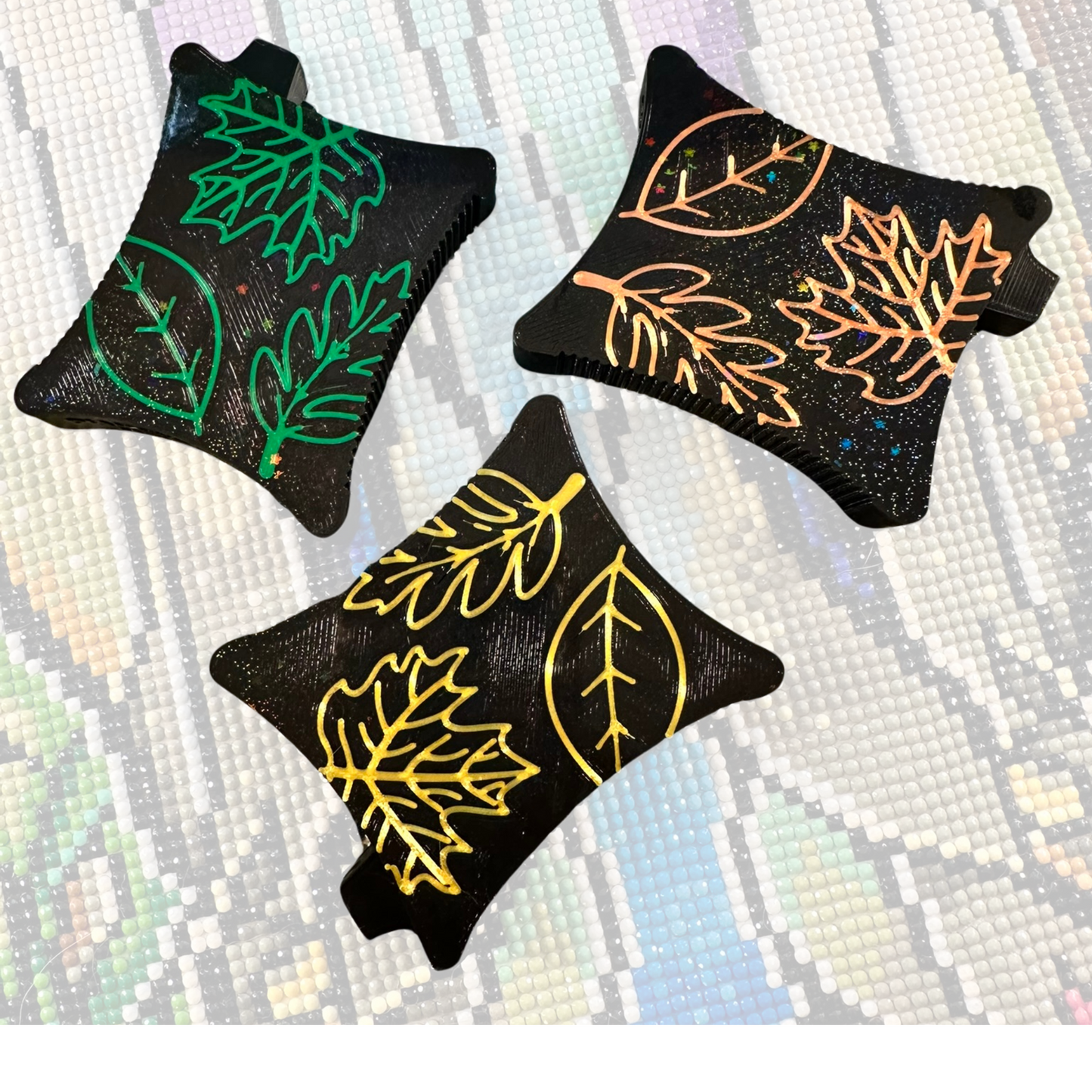 Small Ergonomic Style Diamond Art Tray- Autumn Leaves