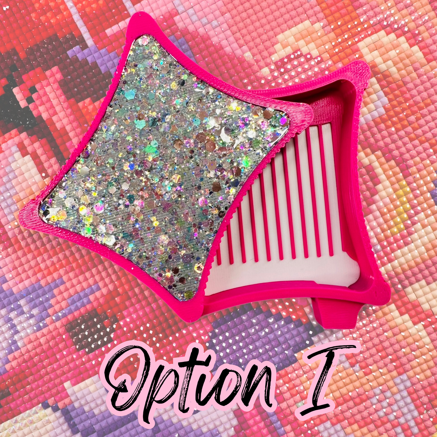 Small Ergonomic Style Diamond Art Tray- SMALL Meteor Shower