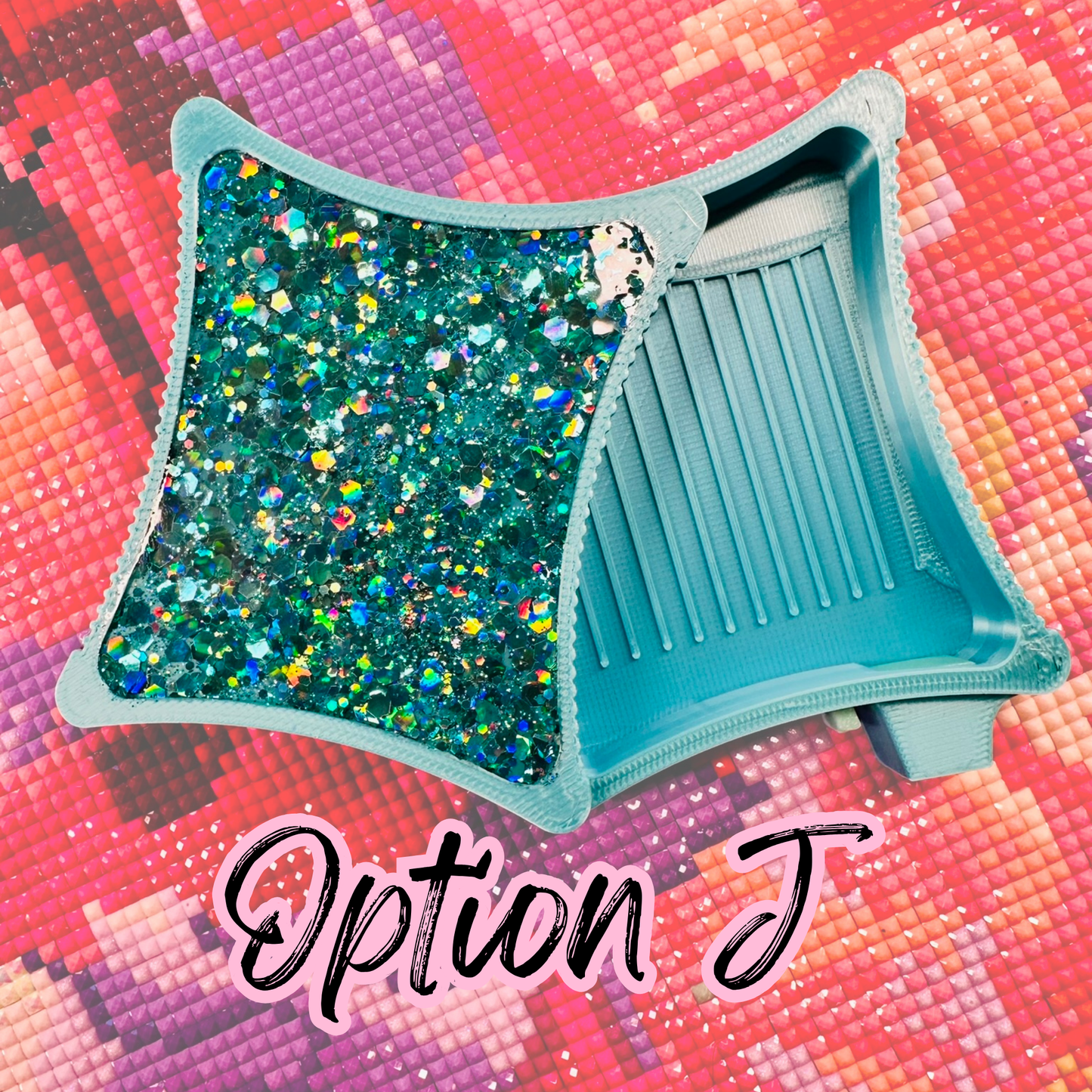 Small Ergonomic Style Diamond Art Tray- SMALL Meteor Shower