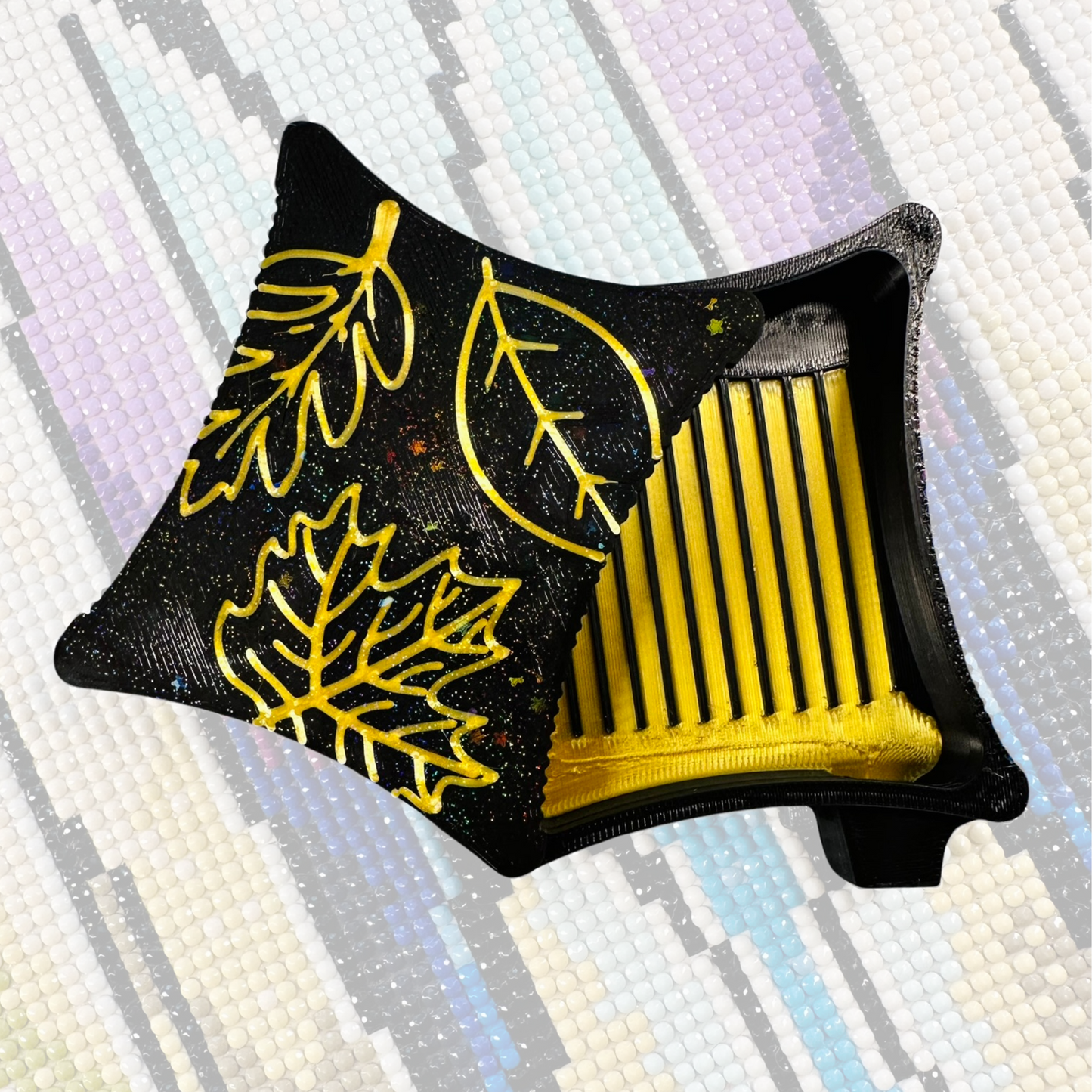 Small Ergonomic Style Diamond Art Tray- Autumn Leaves
