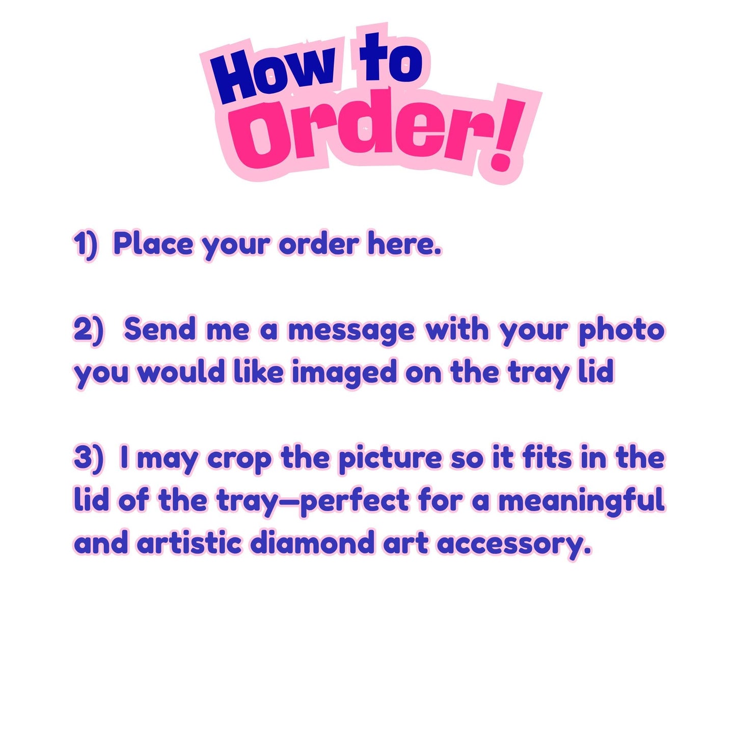 Personalized Diamond Art Tray- Artesian Series- Anime Me Tray