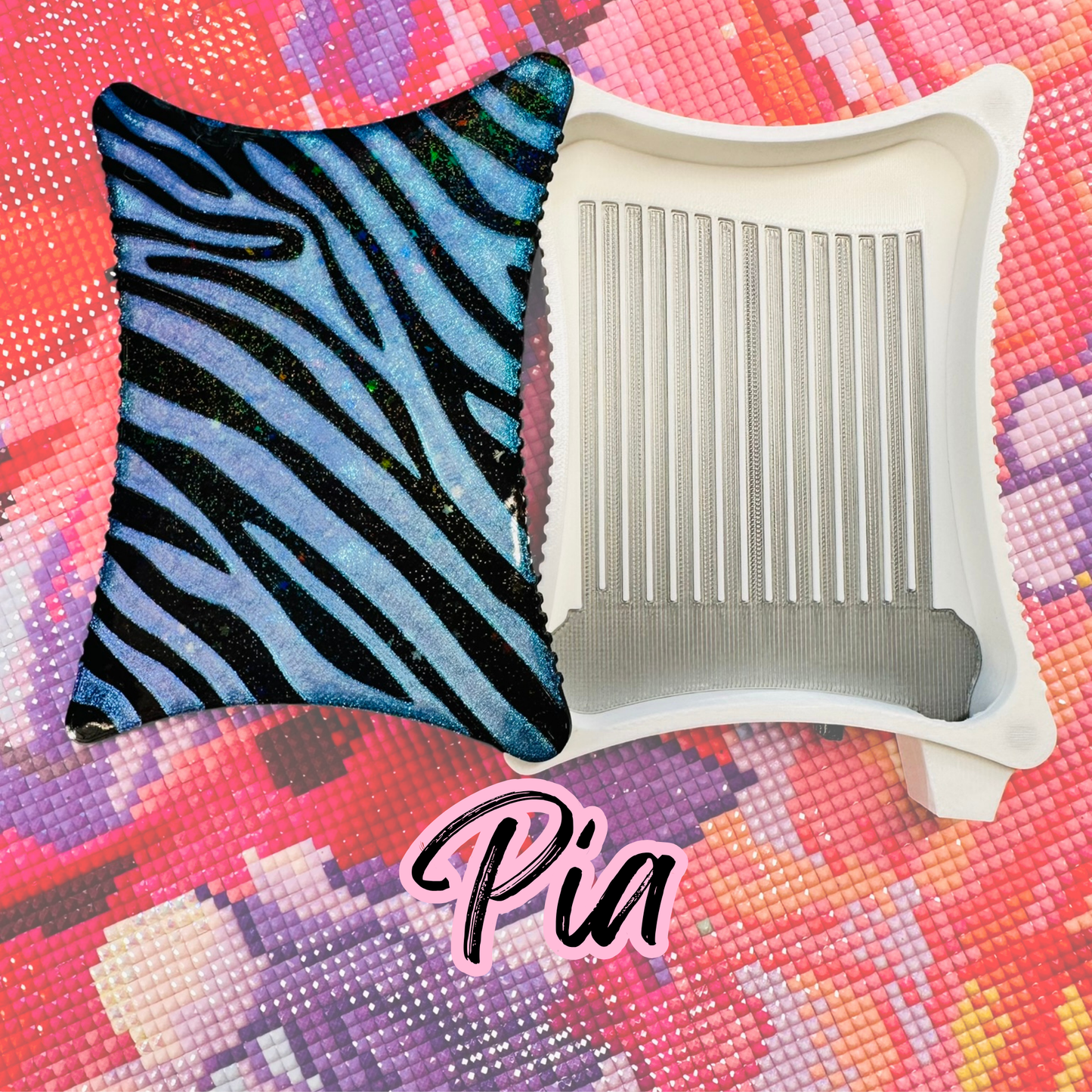 Ergonomic Style Diamond Art Tray- Zebra Standard Size