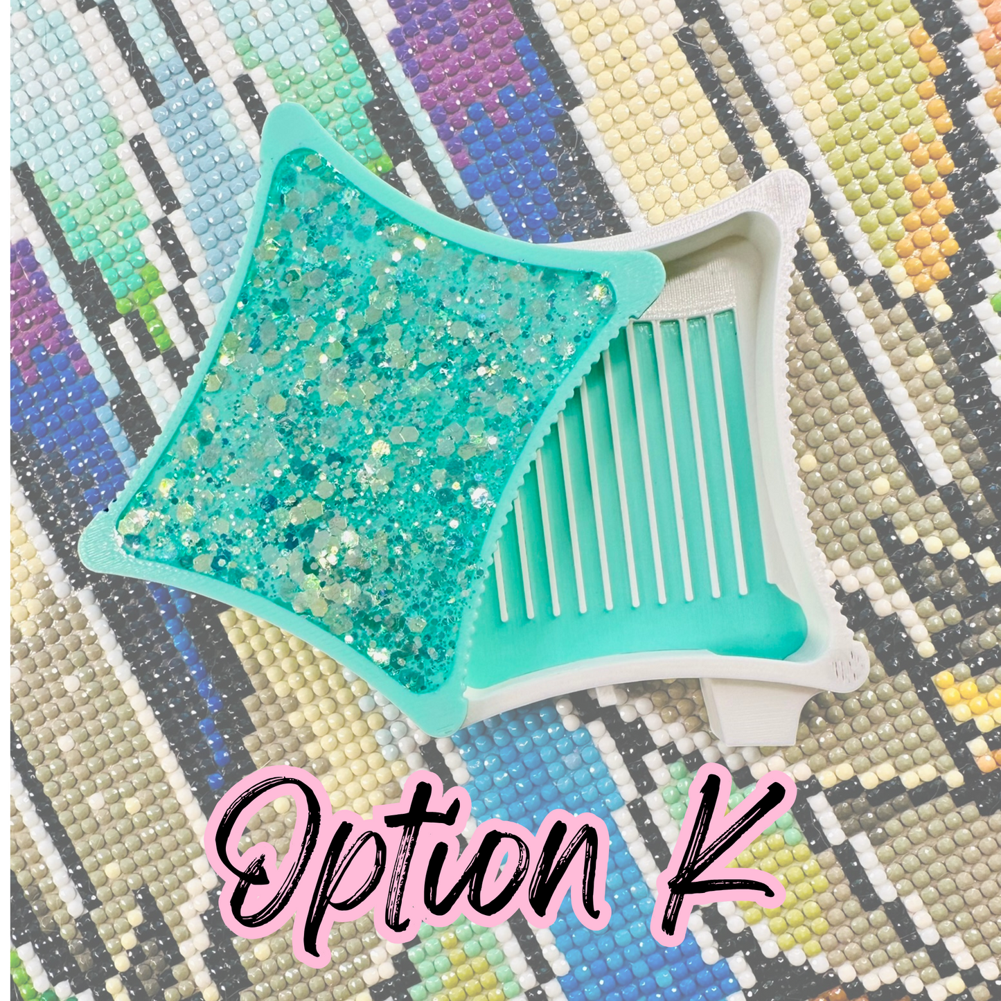 Small Ergonomic Style Diamond Art Tray- SMALL Meteor Shower