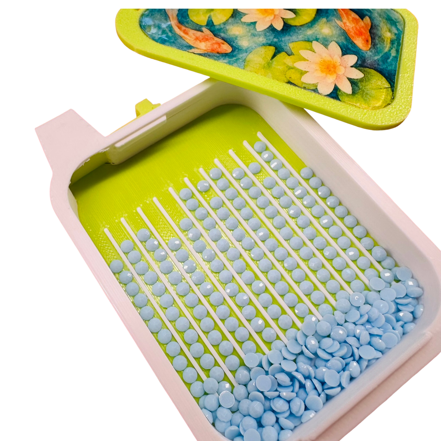 Small Diamond Art Confetti Tray- Koi Pond