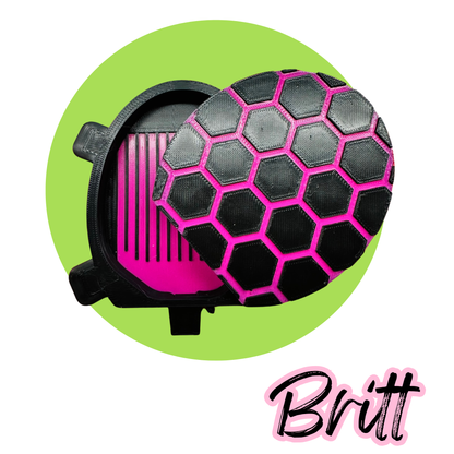 turtle shaped diamond art tray with lid in black and hot pink color