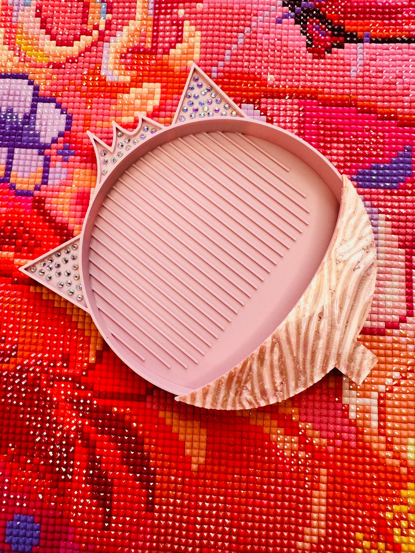 Cosmic Cat Tray- Cherry Blossom Matte
