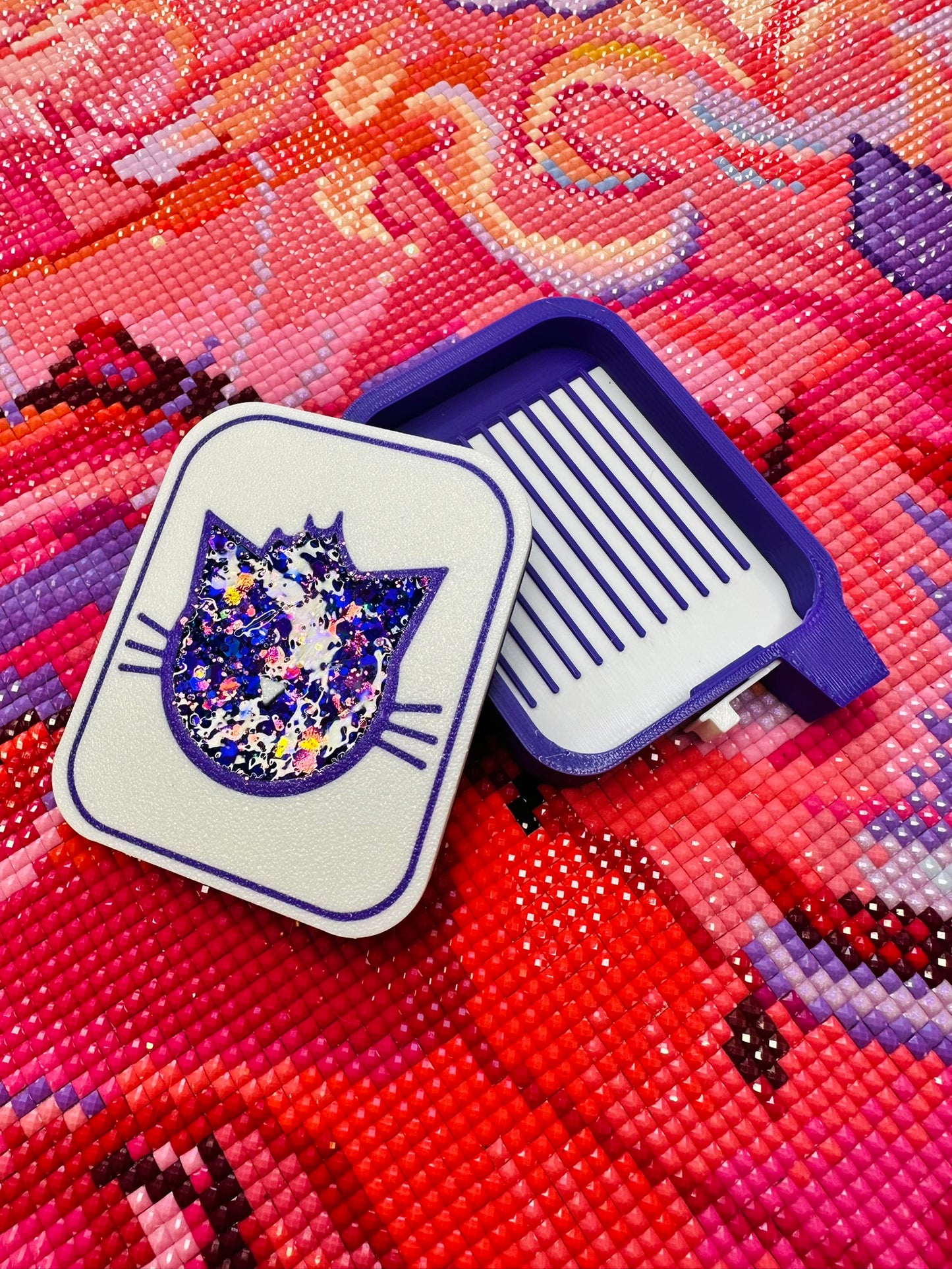 Cosmic Kitten Mini Glittered Tray