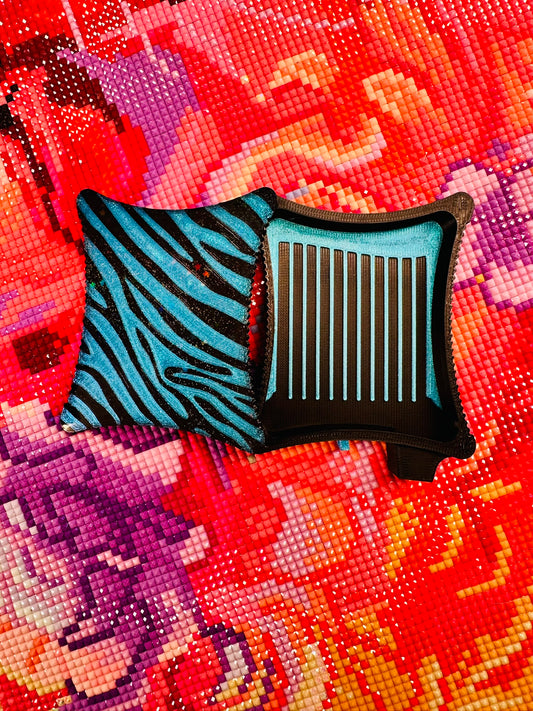 Small Ergonomic Style Diamond Art Tray- SMALL Zebra Tray
