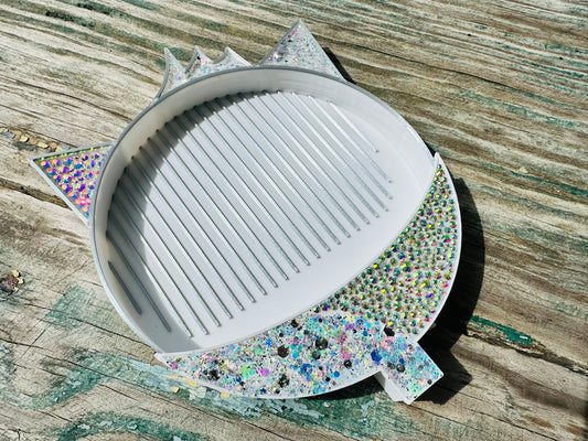 Cosmic Cat Tray- Glitter & Rhinestone