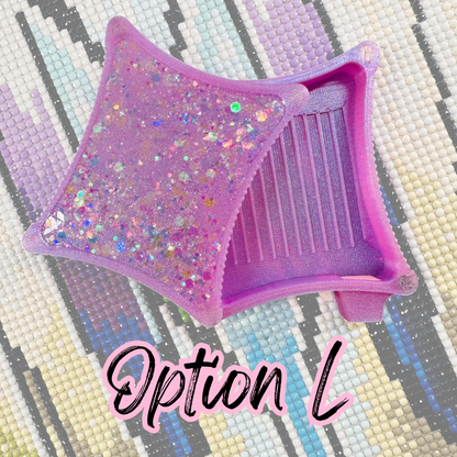 Small Ergonomic Style Diamond Art Tray- SMALL Meteor Shower