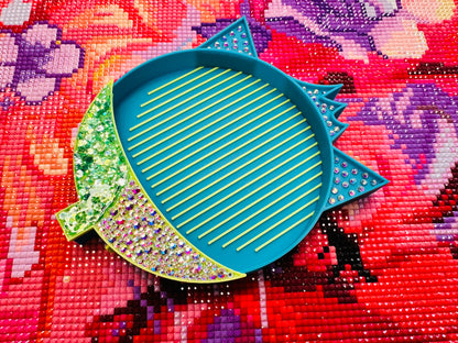 Cosmic Cat Tray- Glitter & Rhinestone