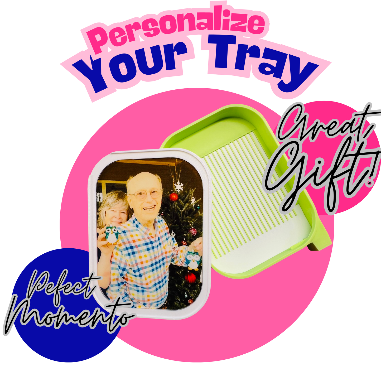 Personalized Diamond Art Tray- Artesian Series- Add your own image on your diamond art tray