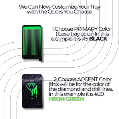 Customize Your Diamond Art Tray with Lid- Melt- Standard Size