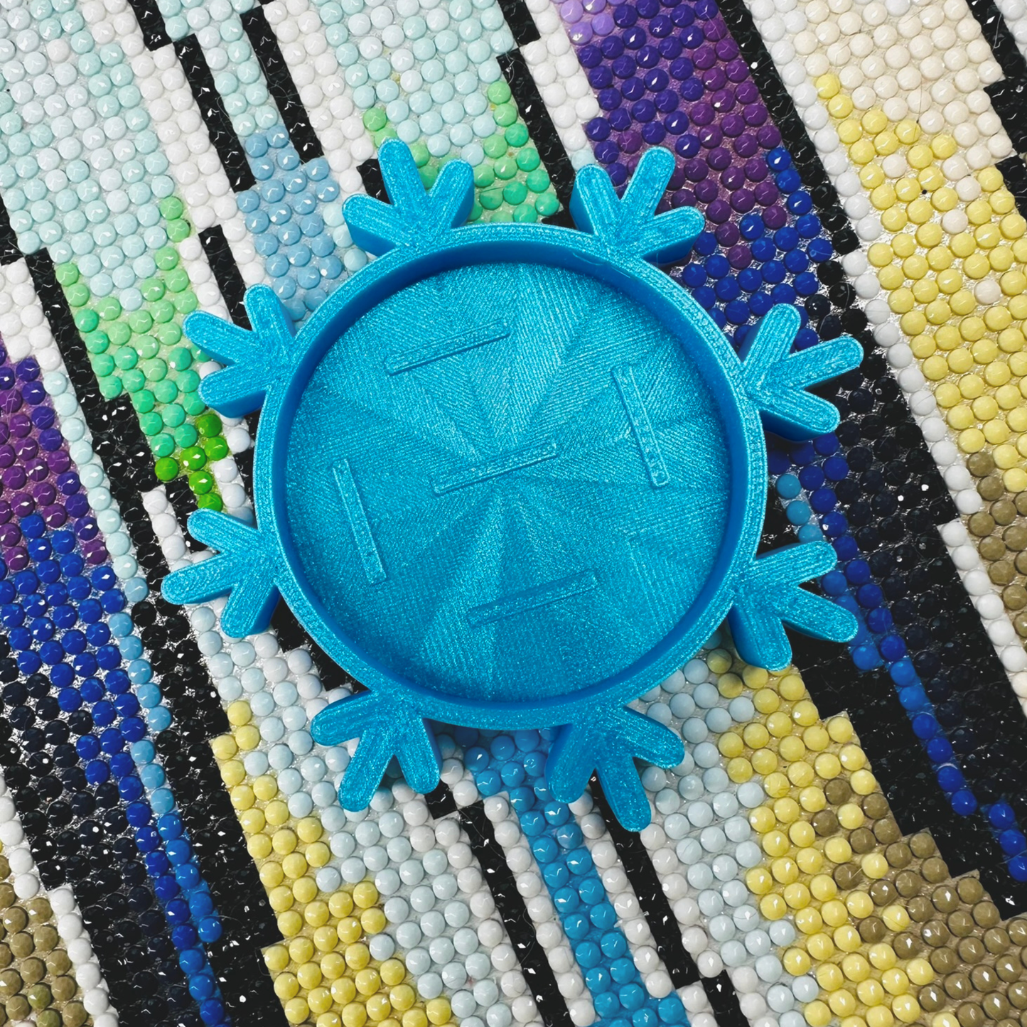 Small Diamond Art Snowflake Tray & Rhinestone Shakers