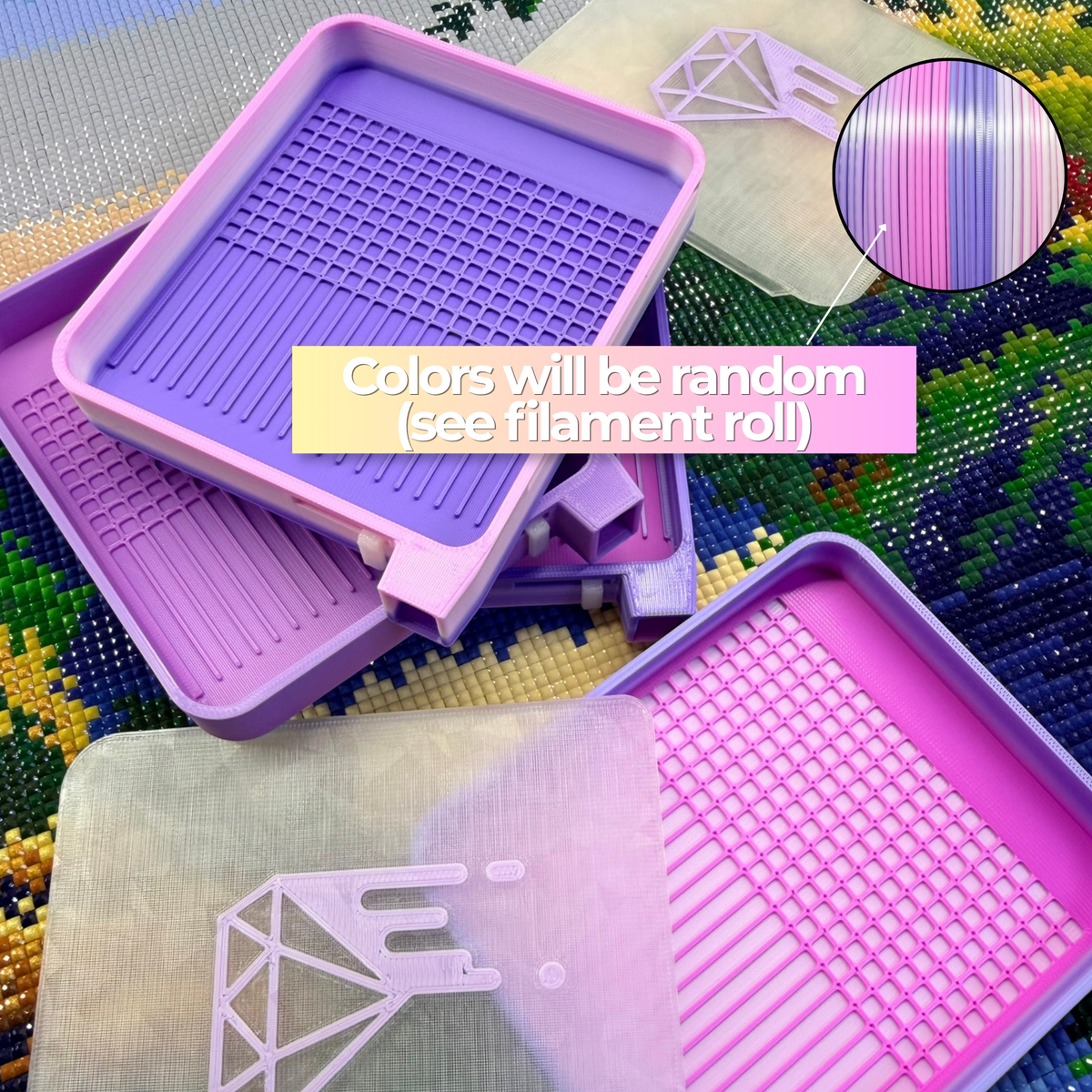 Made to Order Standard Hybrid Grid Diamond Art Tray