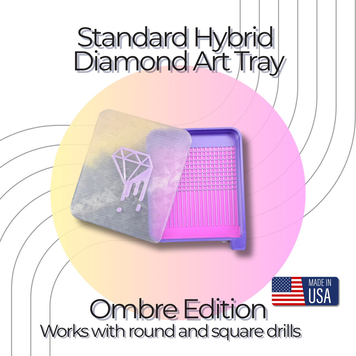 Made to Order Standard Hybrid Grid Diamond Art Tray