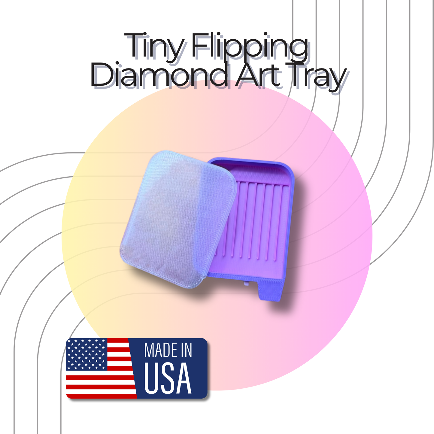 small purple tray with translucent lid