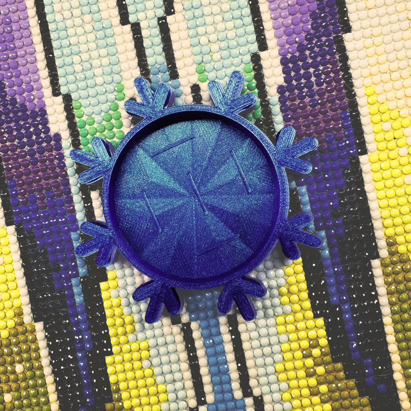 Small Diamond Art Snowflake Tray & Rhinestone Shakers