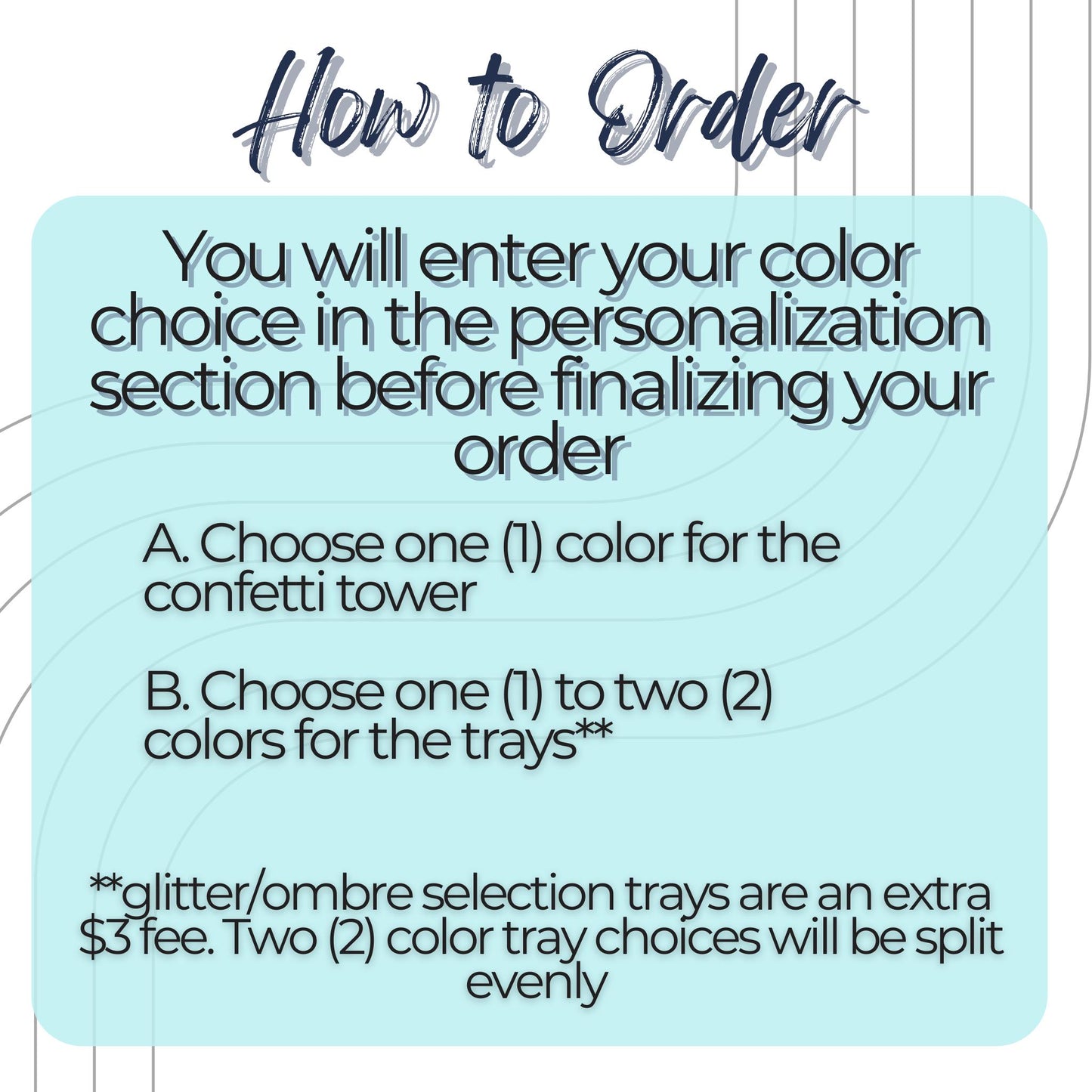 Text instructions for color choice on a light blue background