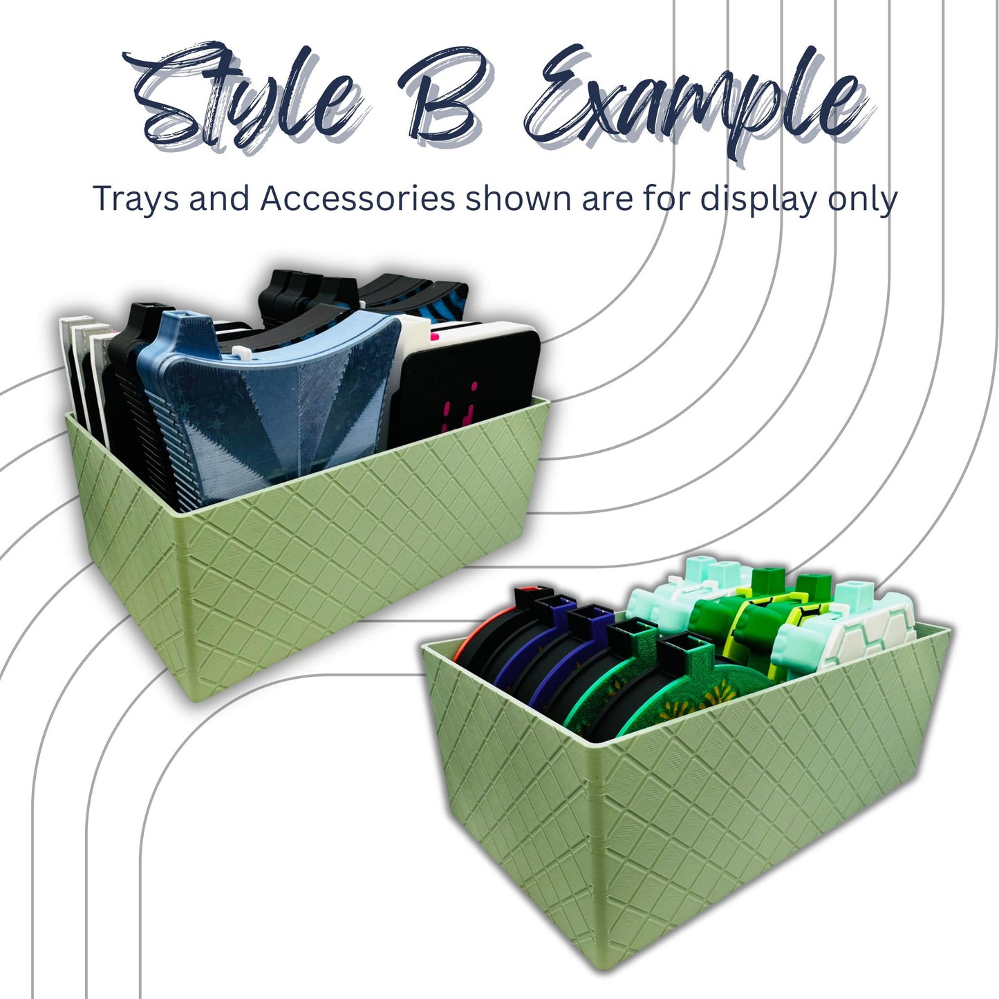 Diamond Painting Tray Organizer Caddy | Storage for Diamond Painters Anonymous Trays & Tools | 3 Styles | 20+ Colors