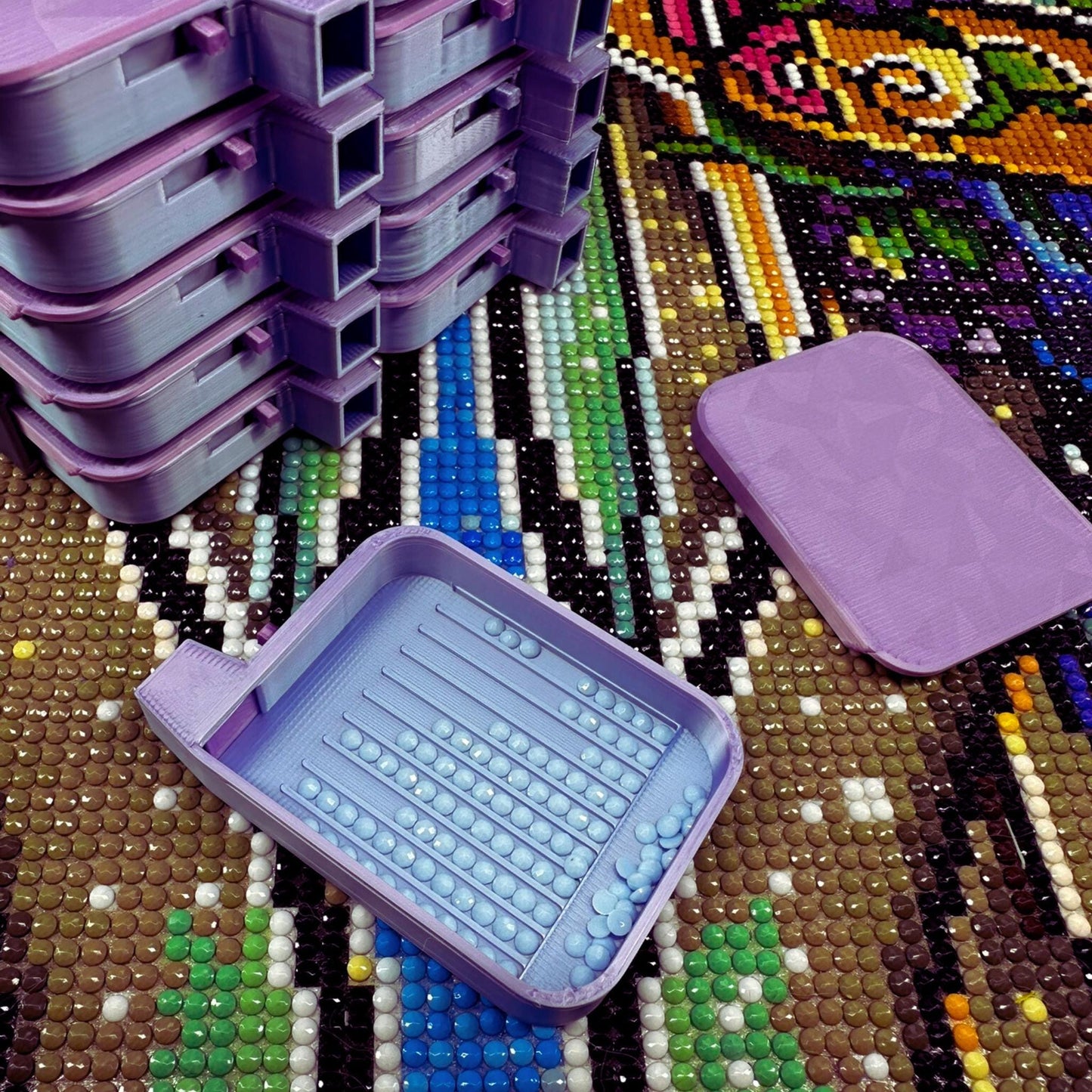 Made to Order Confetti Tray Tower with Diamond Art Trays by DiamondPaintersAnon Shop