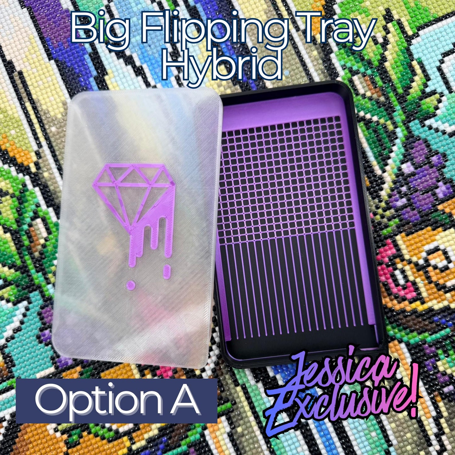 Made to Order Hybrid Diamond Art Tray by DiamondPaintersAnon Shop