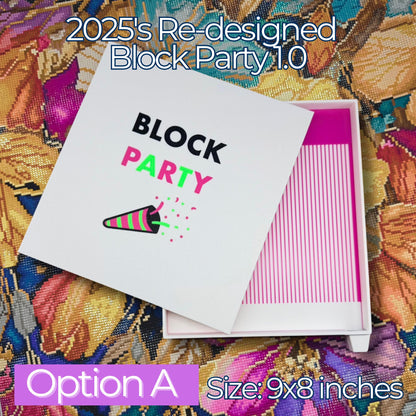 Mega Diamond Art Tray- Block Party | Large Tray with Sliding Lid
