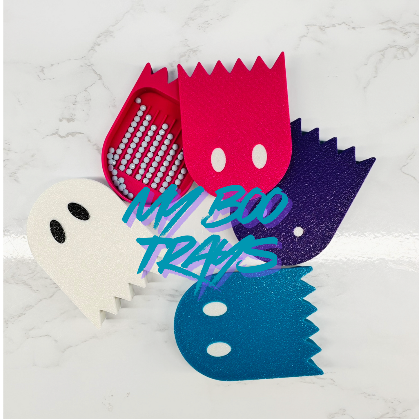 Small Diamond Art Tray- MyBoo Ghostie Tray