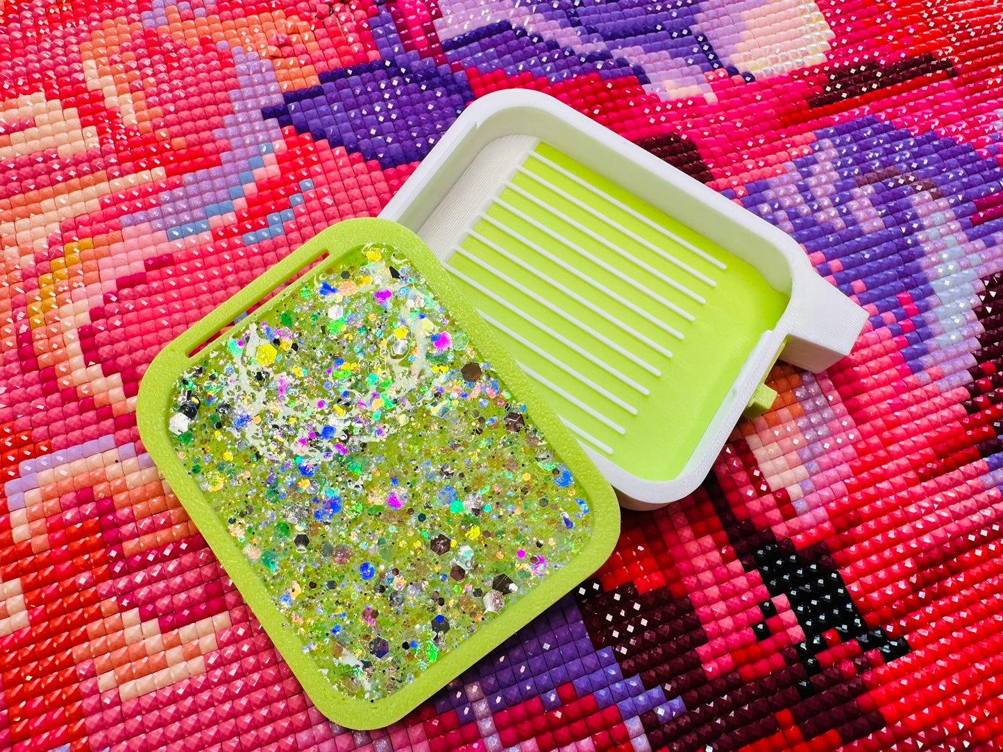 Small Diamond Art Tray- Meteor Shower