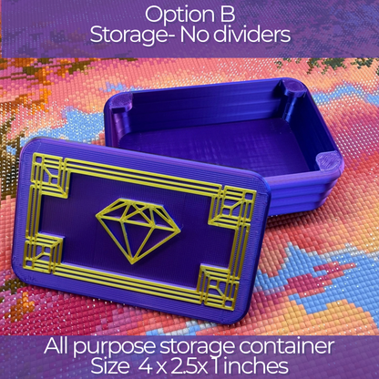 Storage Container Multiple Sizes for Diamond Art Products & Mutiplacers