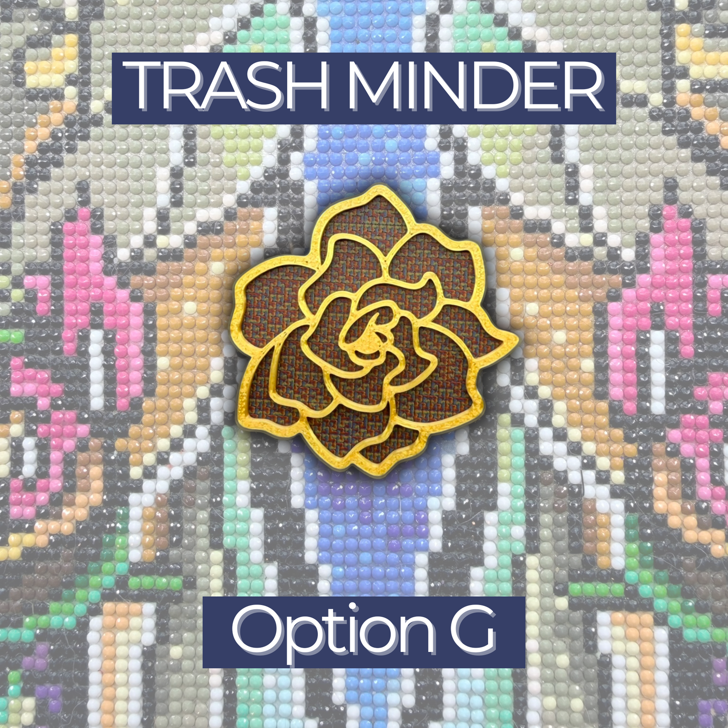 Pretty Flower Cover Minder & Trash Minders