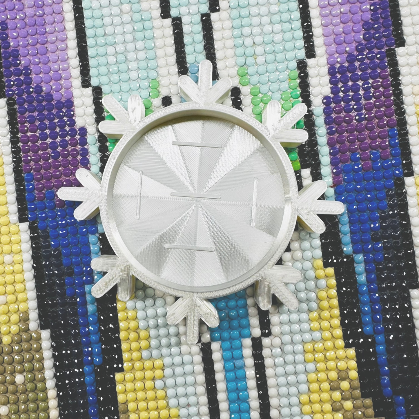 Small Diamond Art Snowflake Tray & Rhinestone Shakers