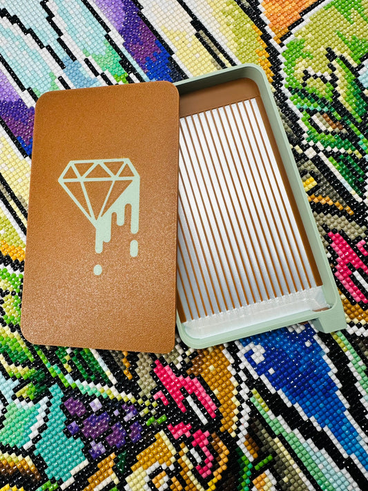 Diamond Art Tray with Lid and Spout Closure – Sweater Weather Collection | Limited Fall & Winter 2025 Release Made to Order