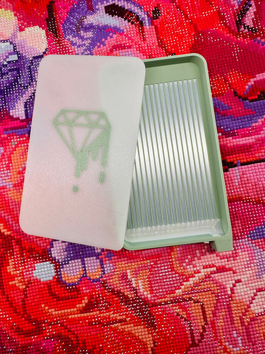Diamond Art Tray with Lid and Spout Closure – Sweater Weather Collection | Limited Fall & Winter 2025 Release Made to Order