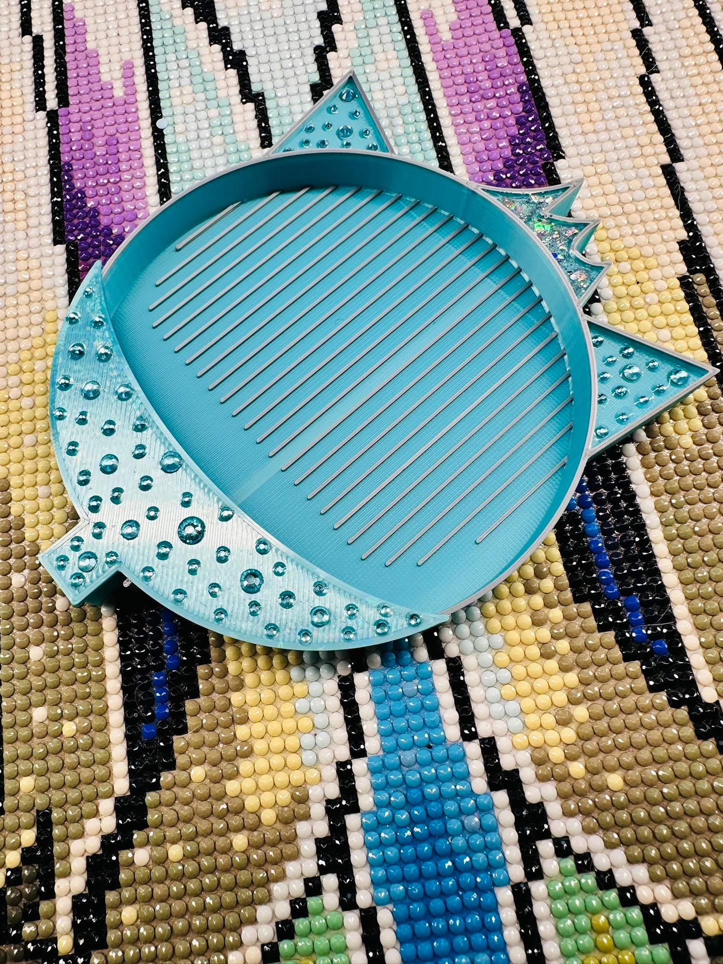 Cosmic Cat Tray- Glitter & Rhinestone