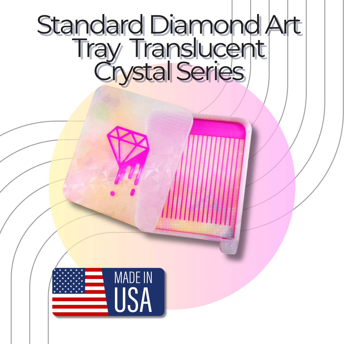 Diamond Art Tray with Lid- Melt- Standard Size