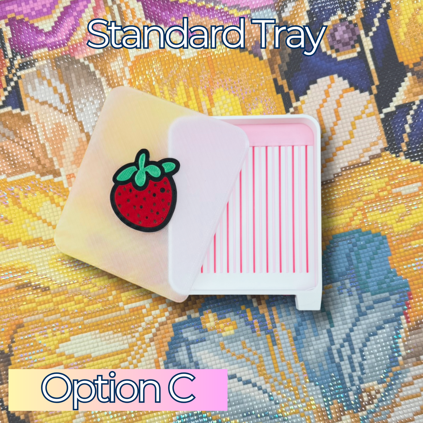 Made to Order- Summer Strawberry Diamond Art Trays
