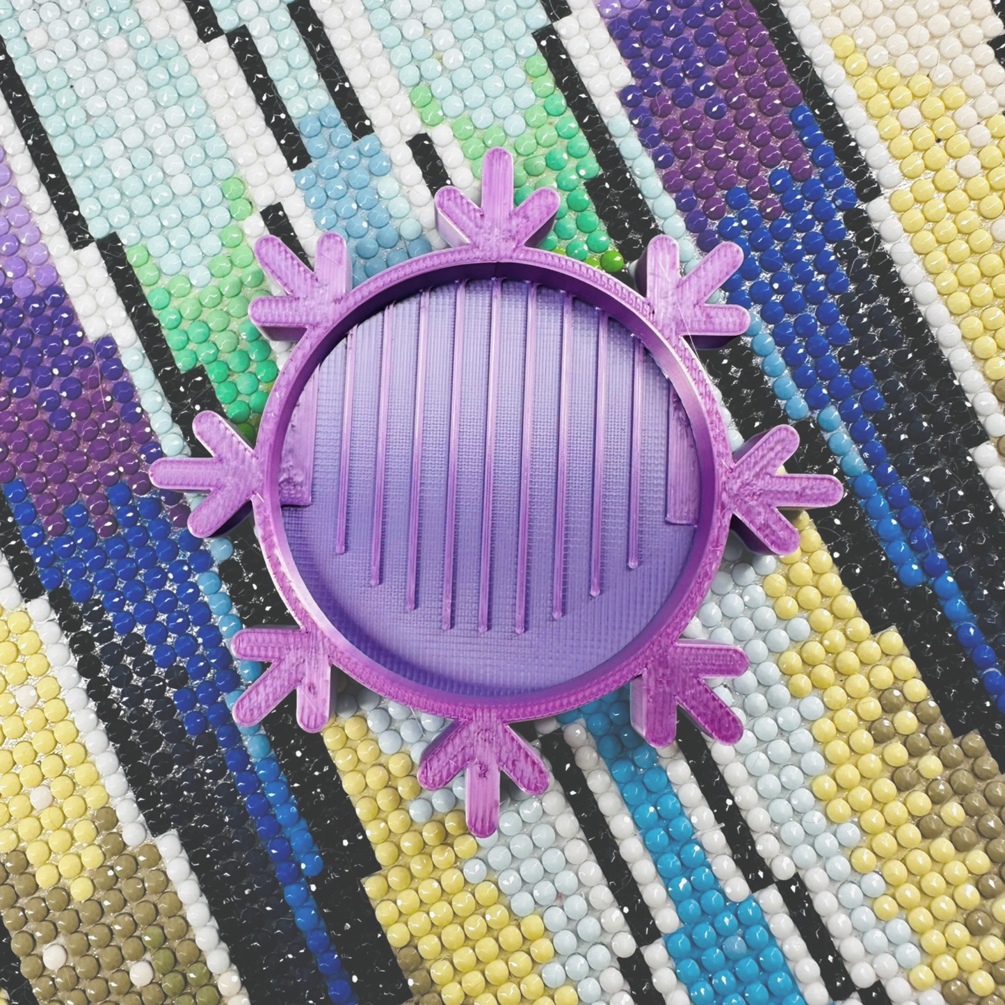 Small Diamond Art Snowflake Tray & Rhinestone Shakers